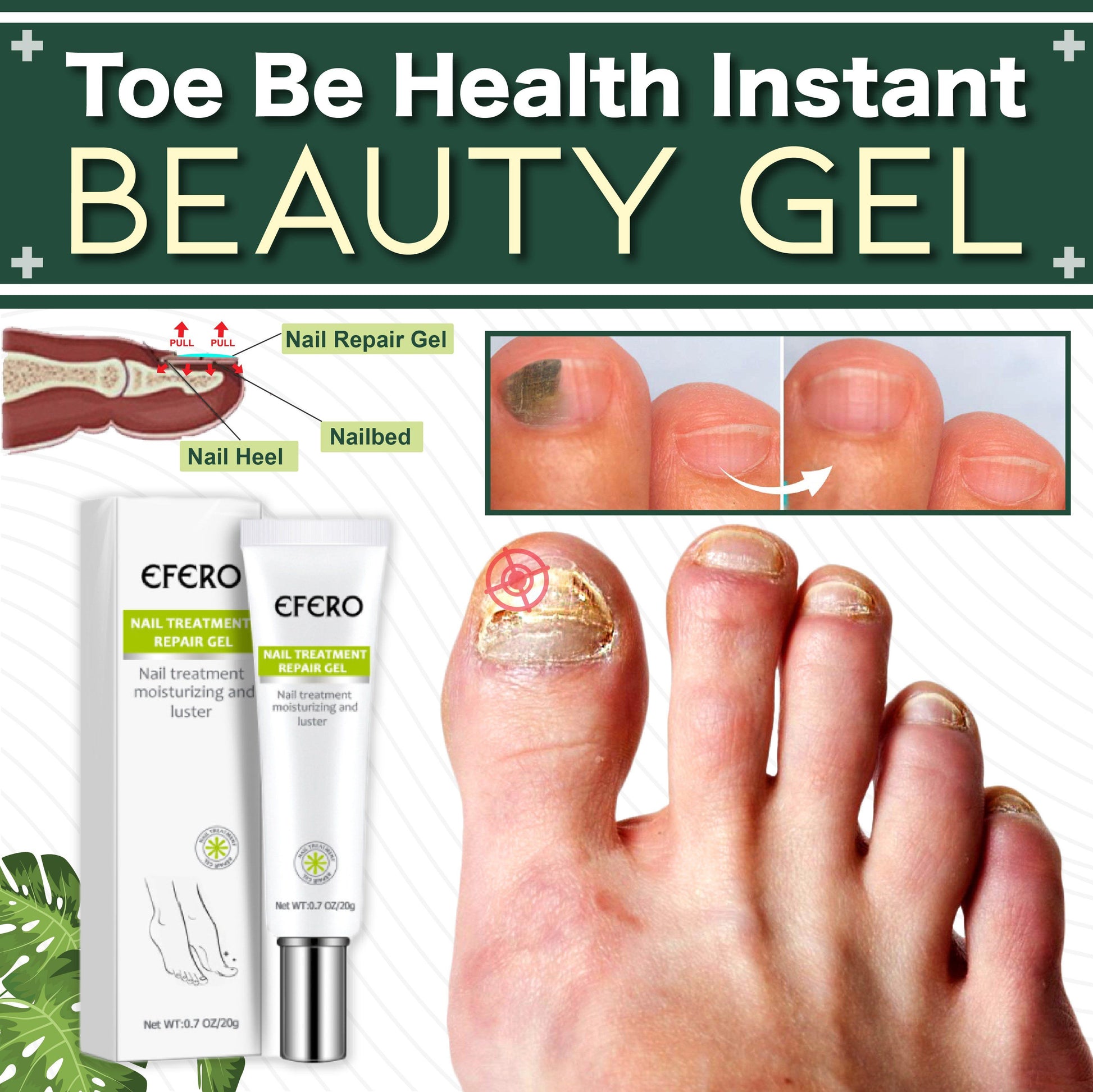 Toe Be Health Instant Beauty Gel 1688 1PC 